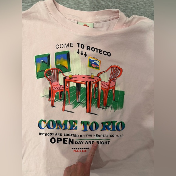 Farm Rio “Come to Rio” Graphic T-Shirt - Picture 4 of 7